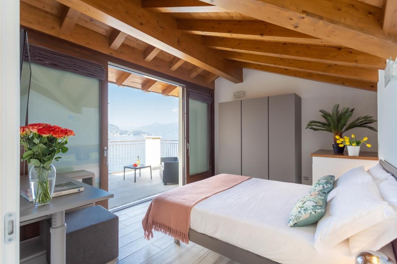 Dream Lake Apartments Lake View - Private Beach By Rent All Como Lezzeno Bagian luar foto